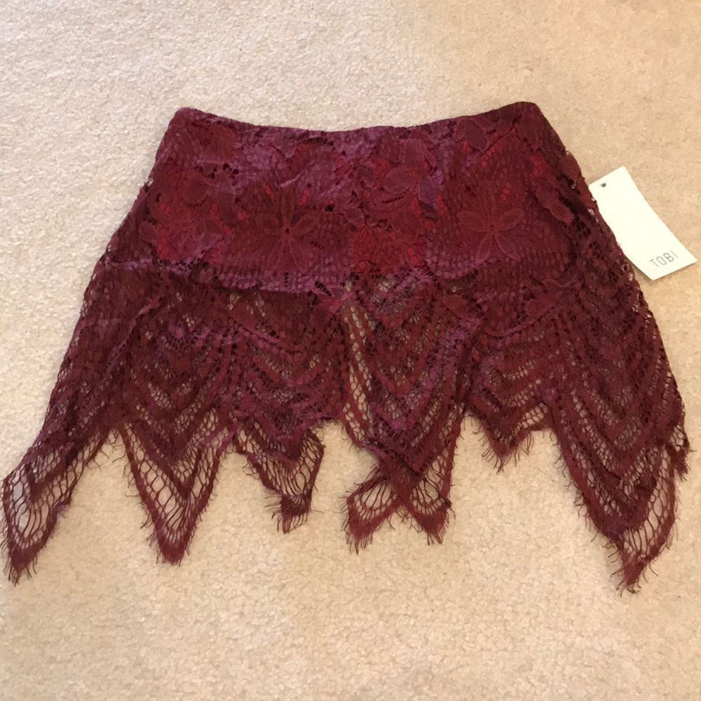 Lace crop top